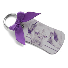 Charger l'image dans la galerie, Porte clef en métal avec photo gravée, Porte clé personnalisable, Photo famille personnalisée, Porte-bonheur