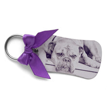 Charger l'image dans la galerie, Porte clef en métal avec photo gravée, Porte clé personnalisable, Photo famille personnalisée, Porte-bonheur