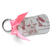 Charger l'image dans la galerie, Porte clef en métal avec photo gravée, Porte clé personnalisable, Photo famille personnalisée, Porte-bonheur