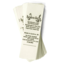 Load image into Gallery viewer, Étiquettes en satin beige simple face 30 mm