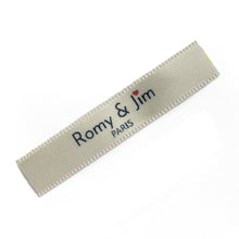 Charger l'image dans la galerie, 10mm Etiquettes en satin personnalisé