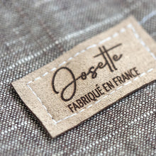 Afbeelding in Gallery-weergave laden, Étiquettes en suédine , Étiquettes en daim marron, faites sur mesure pour vous