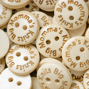15mm Personalized round wooden buttons 100 pcs