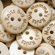 Load image into Gallery viewer, 15mm Personalized round wooden buttons 100 pcs
