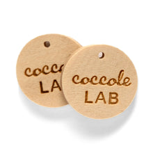 Charger l'image dans la galerie, Médaillons en bois personnalisés ronde 20mm