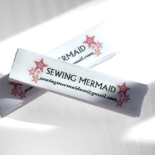 Charger l'image dans la galerie, 15mm Étiquettes en coton personnalisées à coudre