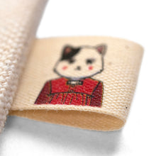 Charger l'image dans la galerie, Etiquettes personnalisées coton écru 15mm