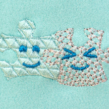 Charger l'image dans la galerie, Motif broderie puzzle deux pieces, Fichier conception de broderie puzzle, Fichier conception machine à broder puzzle, Mignon puzzle design
