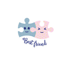 Charger l'image dans la galerie, Motif broderie puzzle deux pieces, Fichier conception de broderie puzzle, Fichier conception machine à broder puzzle, Mignon puzzle design