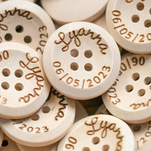 Charger l'image dans la galerie, Boutons en bois personnalisés