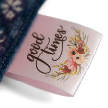 Charger l'image dans la galerie, 25mm ruban en satin rose simple face personnalisable