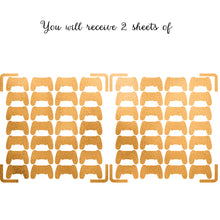 Charger l'image dans la galerie, PLAYSTATION controller shaped gold stickers