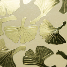Afbeelding in Gallery-weergave laden, ginkgo bladeren metallic goud stickers
