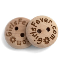 Charger l'image dans la galerie, Boutons en bois personnalisés 15mm