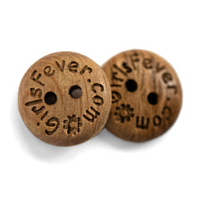 Charger l'image dans la galerie, Boutons en bois personnalisés 15mm