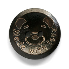 Charger l'image dans la galerie, teddy bear wooden buttons, boutons en bois ours en peluche