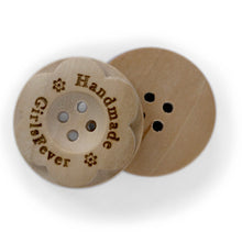 Charger l'image dans la galerie, Bouton fleur en bois personnalisé