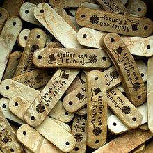 Afbeelding in Gallery-weergave laden, étiquette personnalisée Rustique lot de 50 pièces