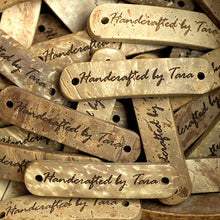 Afbeelding in Gallery-weergave laden, étiquette personnalisée Rustique lot de 50 pièces