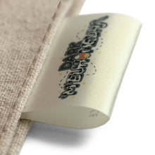 Load image into Gallery viewer, 40mm Personalized BEIGE satin textile clothing labels 50 pcs
