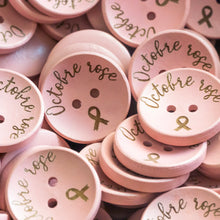 Load image into Gallery viewer, boutons en bois rose personnalisés
