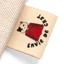 Load image into Gallery viewer, 25mm Personalized fine cotton textile clothing labels 50 pcs
