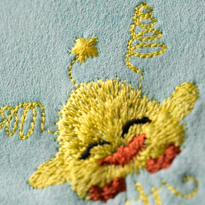 Jumping duckling machine embroidery file, Small baby duck embroidery design, tiny duck embroidery design 
