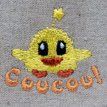Load image into Gallery viewer, Little duckling machine embroidery file, Small baby duck embroidery design, tiny duck embroidery design
