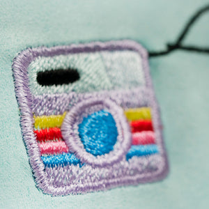 Motif broderie Appareil photo instantané, Fichier conception de Polaroid, Fichier conception machine à broder caméra