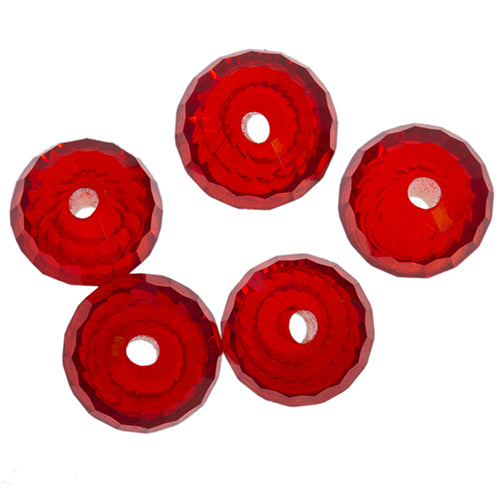 glass beads faceted round 7mm