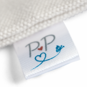 15mm Personalized white satin textile clothing labels 100 pcs