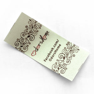 30mm Personalized white or beige satin textile clothing labels 100 pcs