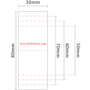 30mm Gepersonaliseerde witkleurige of beige textiel kleding labels 100st