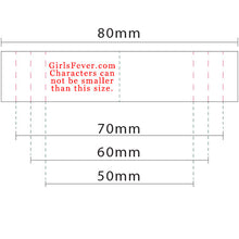 Load image into Gallery viewer, 17mm Personalized white satin textile clothing labels 100 pcs

