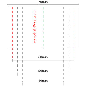 40mm Etiquette en satin blanc personnalisé à coudre lot de 100 pièces