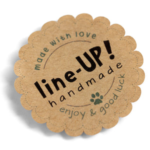 Brown Kraft Custom Labels/Stickers, Personalized Kraft Stickers, 100% Customizable with your own logo, batch of 50 pcs