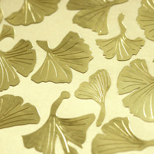 Afbeelding in Gallery-weergave laden, feuilles de ginkgo or métallique stickers

