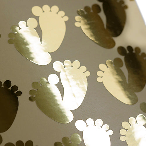 newborn feet stickers, autocollants de pieds nouveau-nés