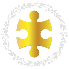Afbeelding in Gallery-weergave laden, autocollant feuille d&#39;or en forme de puzzle
