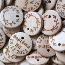 Afbeelding in Gallery-weergave laden, Médaillons bois personnalisés 15 mm
