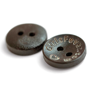 15mm boutons en bois personnalisable avec prénom