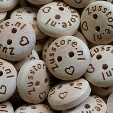 Charger l&#39;image dans la galerie, Boutons en bois personnalisés 15mm
