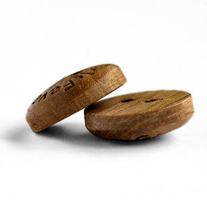 Boutons en bois personnalisés 15mm, 15mm bouton personnalisable