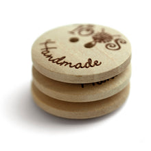 Afbeelding in Gallery-weergave laden, Bouton personnalisé, 25mm bouton en bois personnalisable
