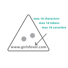 Load image into Gallery viewer, Personalized triangle coconut buttons tags for knitwear or coats 50 pcs / 100 pcs
