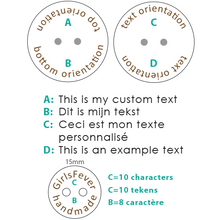 Charger l&#39;image dans la galerie, 20mm Personalized round wooden mix color buttons 100 pcs
