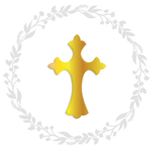 Afbeelding in Gallery-weergave laden, Kruisje icoon goudfolie stickers / kruis teken pictogram stickers / kruis symbool stickers / communie stickers

