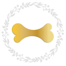 Load image into Gallery viewer, Dog bone gold foil stickers, teacher reward stickers, planner sticker, closure stickers, journal stickers, envelope seal stickers
