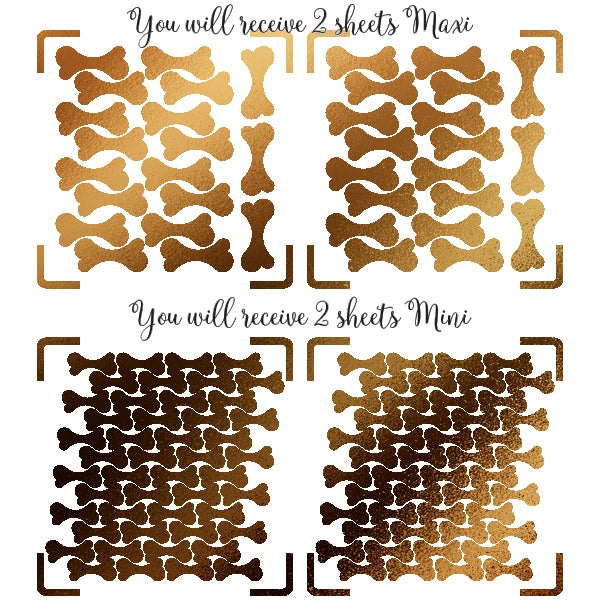 Dog bone gold foil stickers, teacher reward stickers, planner sticker, closure stickers, journal stickers, envelope seal stickers