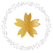 Afbeelding in Gallery-weergave laden, 96st Sakura kersen bloesem goud folie stickers, kersen bloesem symbool stickers / envelop sluiting stickers
